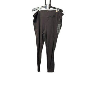 Women's YOGALANDUSA High Waisted Yoga Workout Leggings Black - 4XL